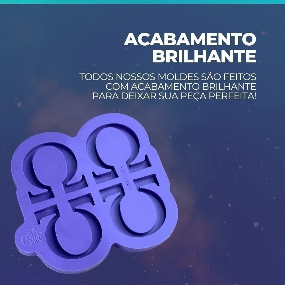 Molde de Silicone Para Resina Epóxi Ômega - Imagem 3