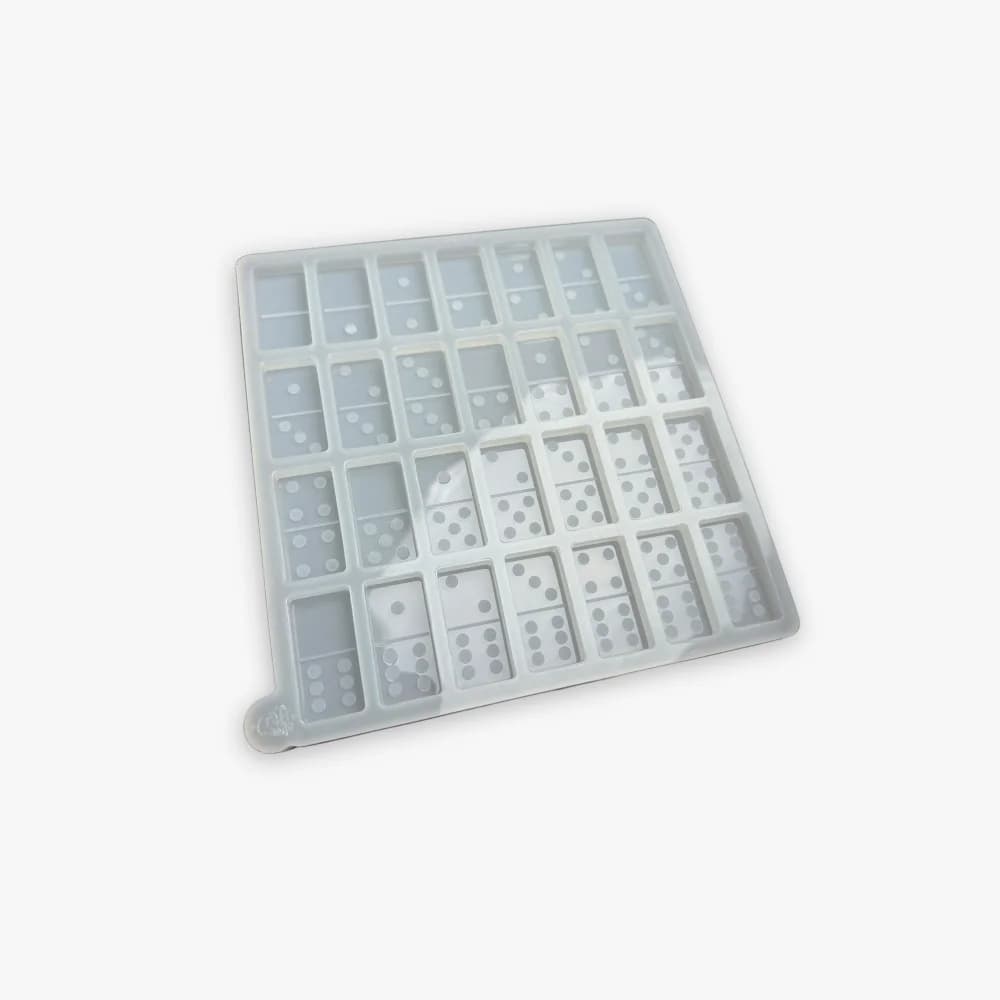 Molde de Silicone Dominó Médio 1,8x3,5cm Espessura de 8mm