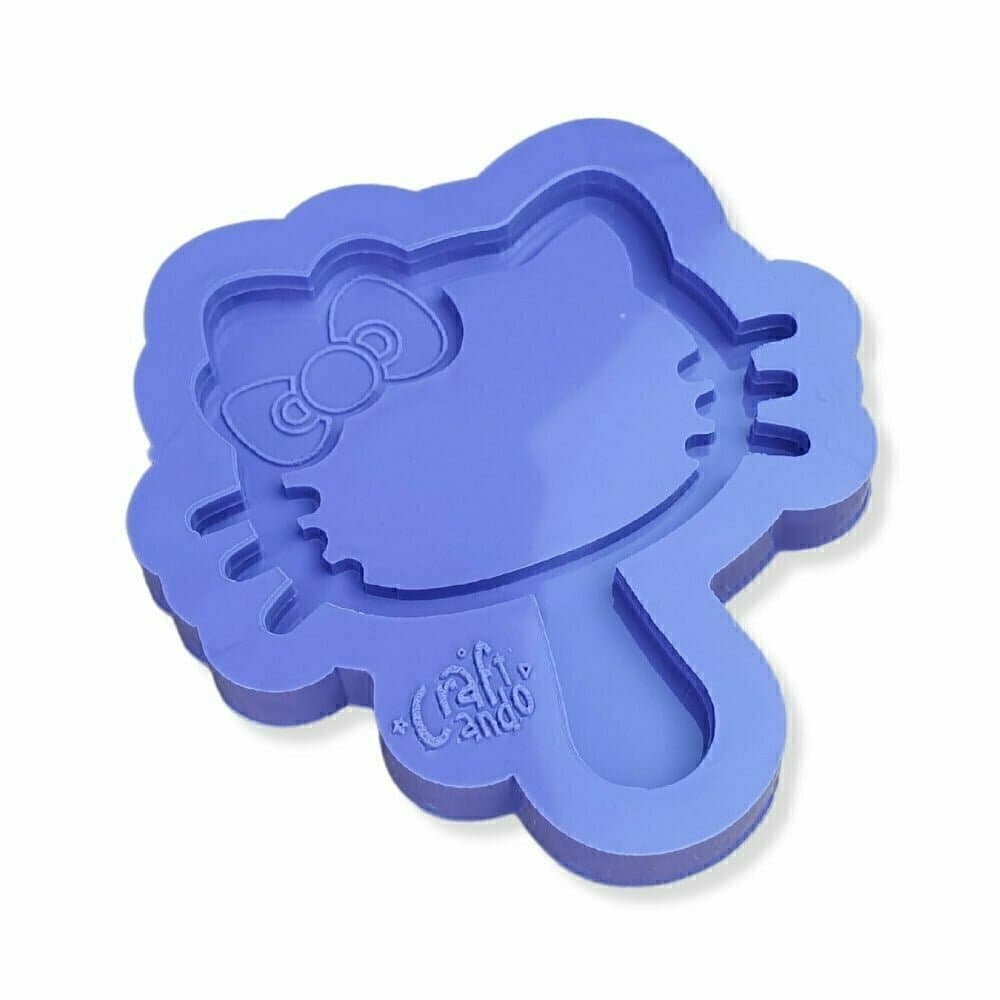 Molde de Silicone Para Resina Epóxi Mini Espelho Hello K
