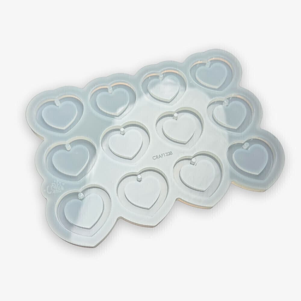 Molde de Silicone Para Resina Espelho Coração Baby