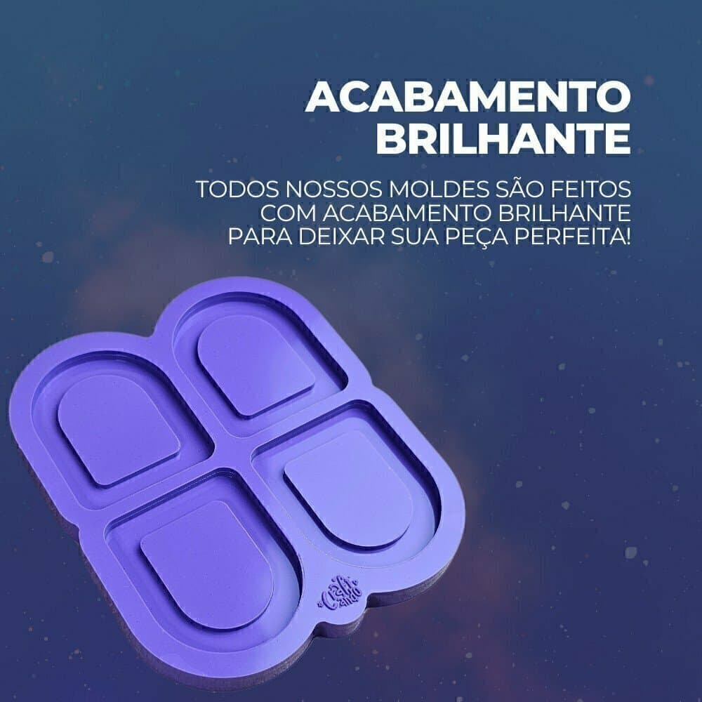 Molde de Silicone Para Resina Espelho Portal Mini