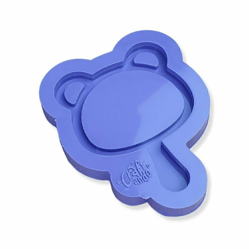 Molde de Silicone Para Resina Epóxi Mini Espelho Ursinho