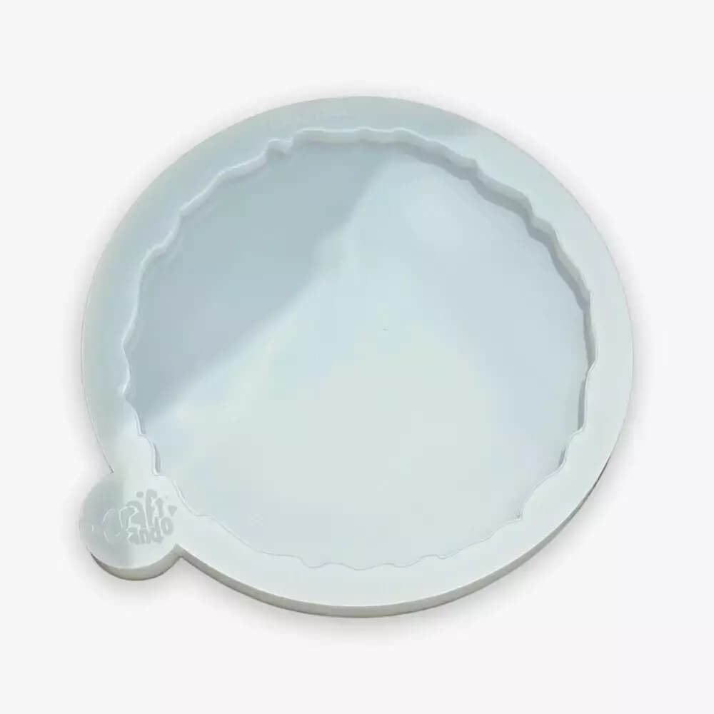 [***BAZAR***] Molde de Silicone Para Resina Porta Copos Geodo 10cm com 5mm