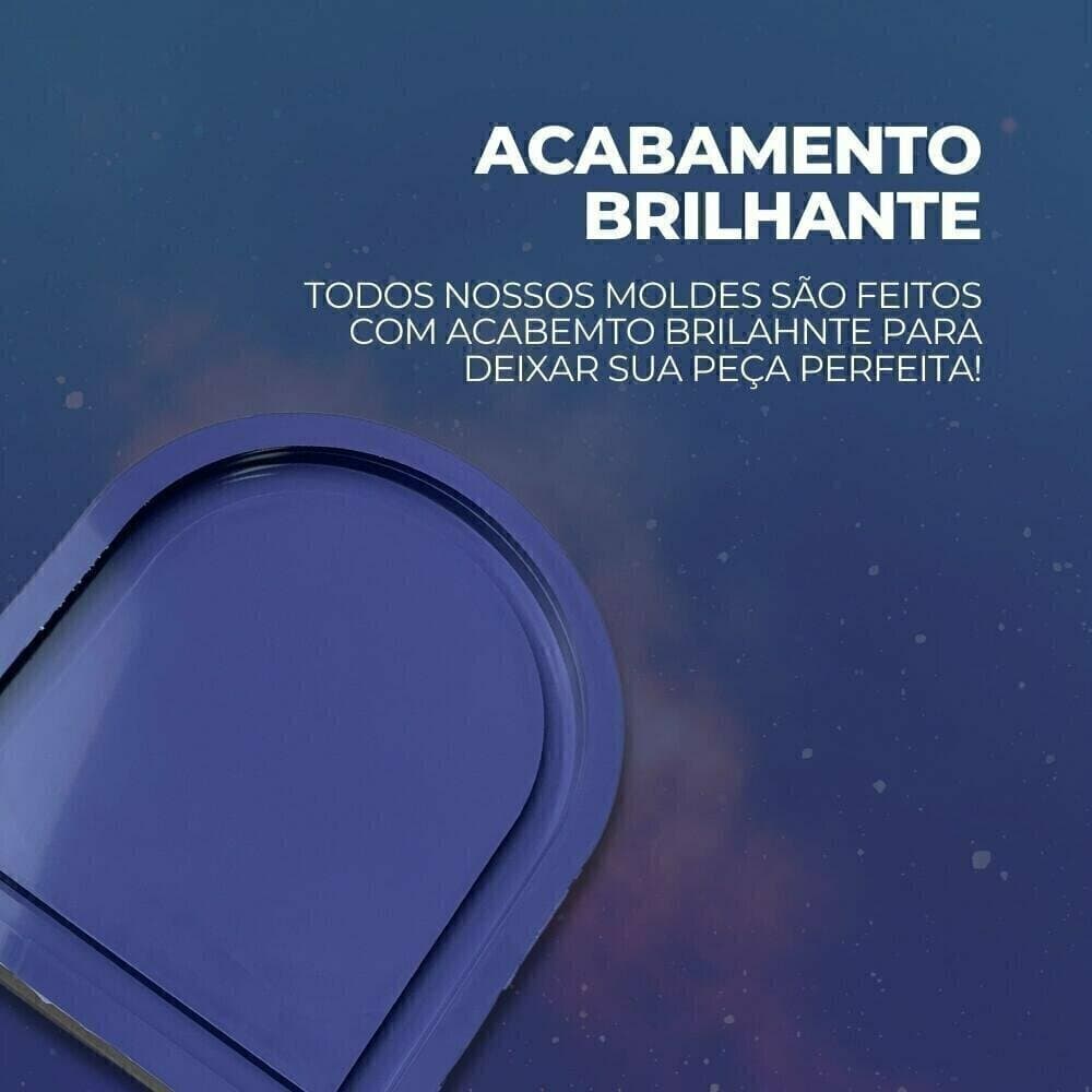 Molde de Silicone Para Resina Epóxi Moldura Arco Espelho