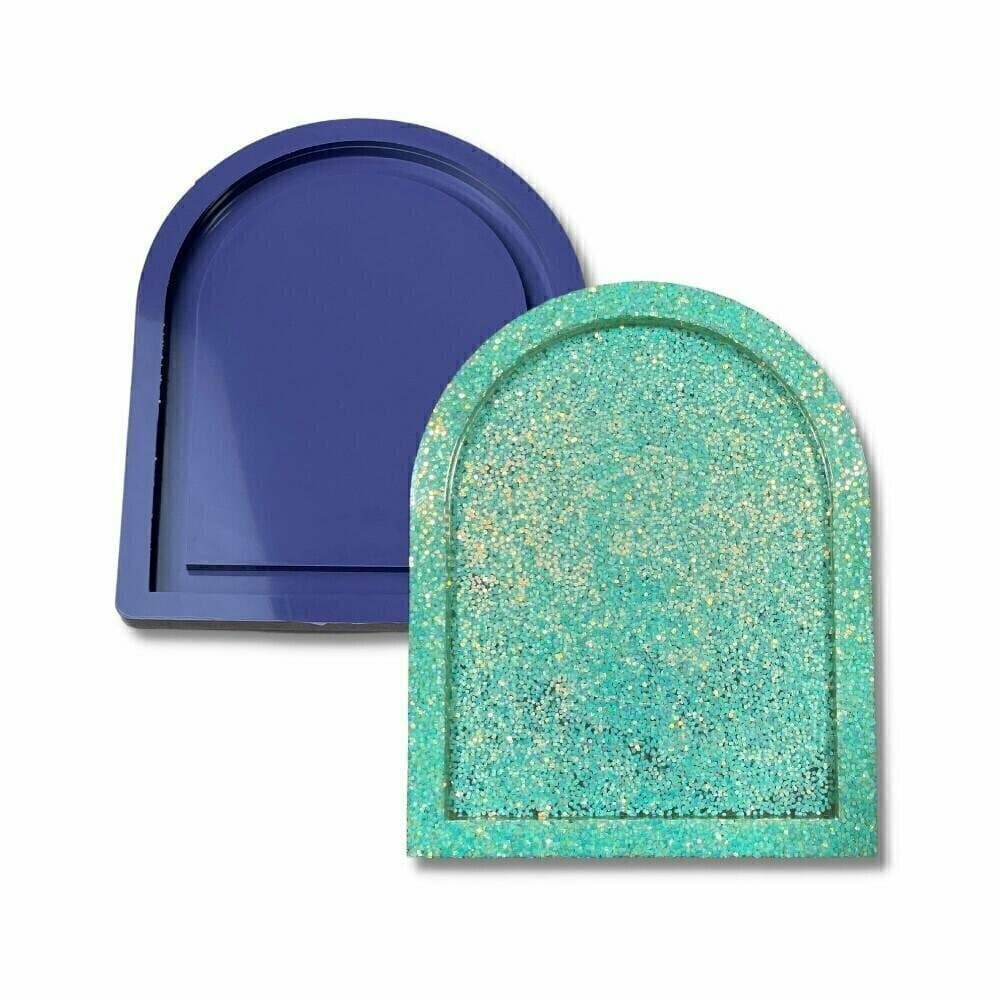 Molde de Silicone Para Resina Epóxi Moldura Arco Espelho