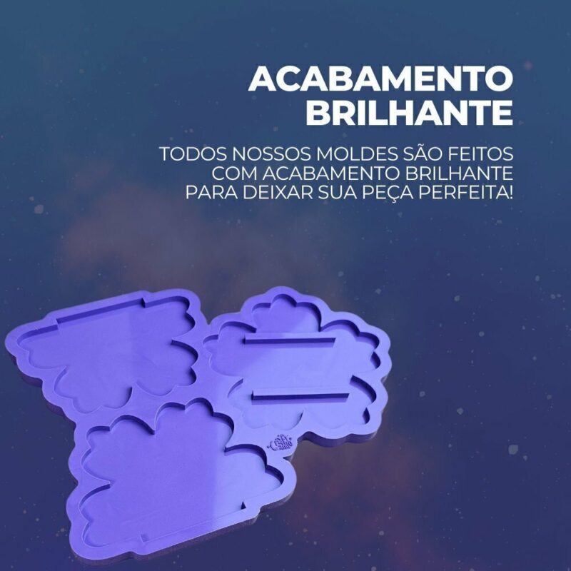 Molde de Silicone Para Resina Epóxi Porta Guardanapos Flor - Imagem 3