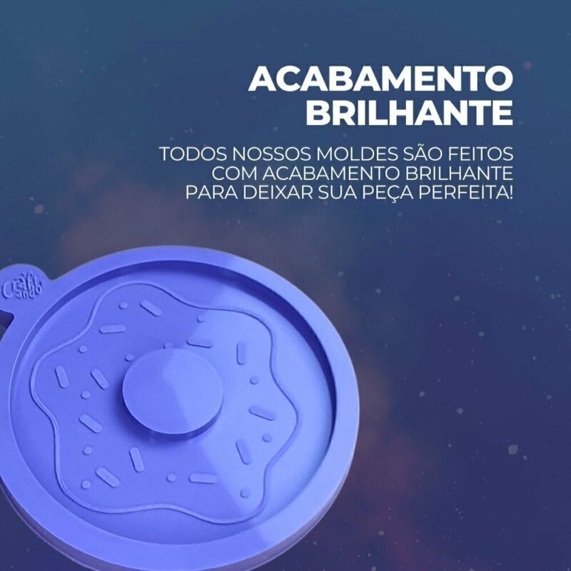 Molde de Silicone Para Resina Epóxi Porta Copos Donut - Imagem 3