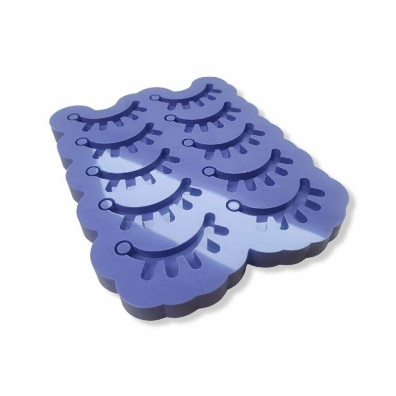 Molde de Silicone Para Resina Epóxi Cílios 10 cavidades