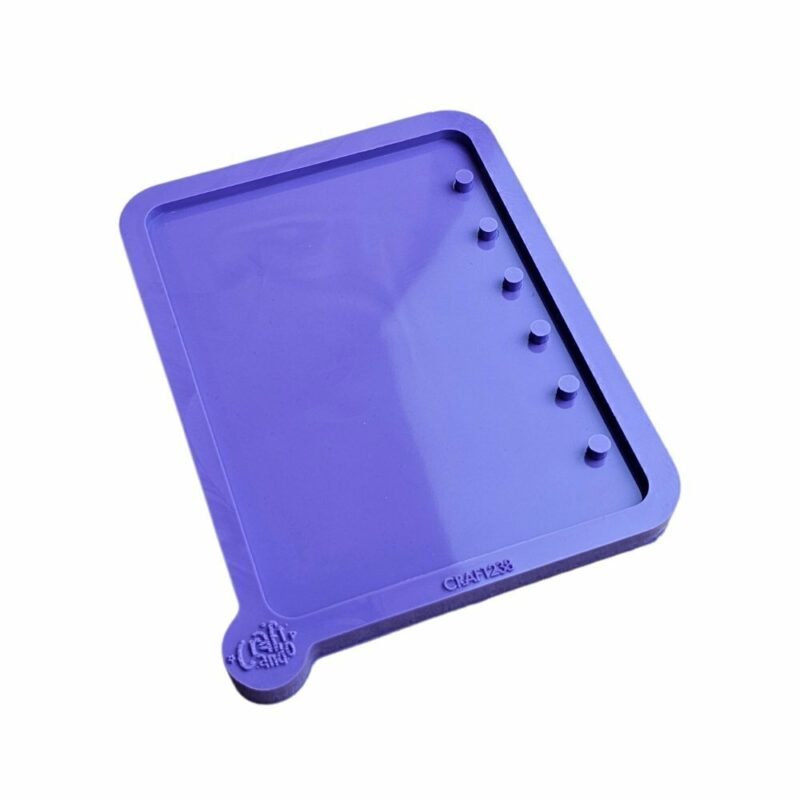 Molde de Silicone Para Resina Capa Agenda A6 6 furos