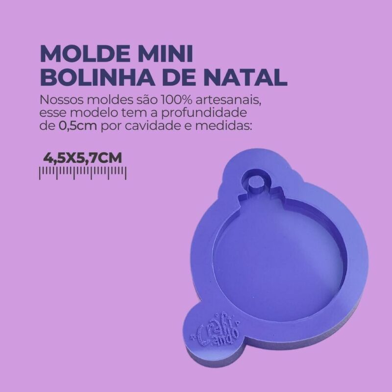 Molde Mini Bolinha de Natal - Imagem 2