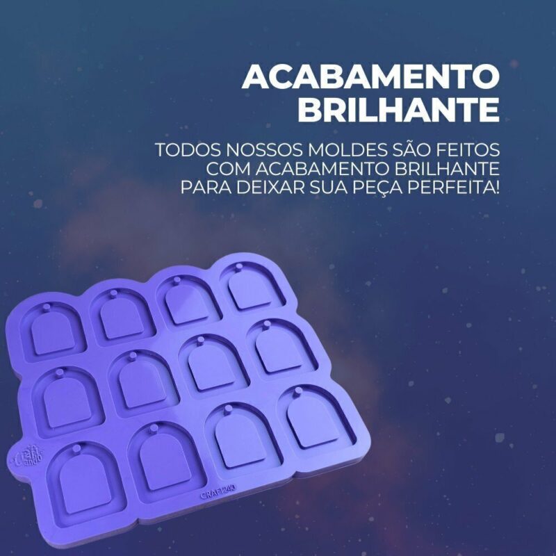 Molde de Silicone Para Resina Epóxi Espelho Baby Portal - Imagem 3