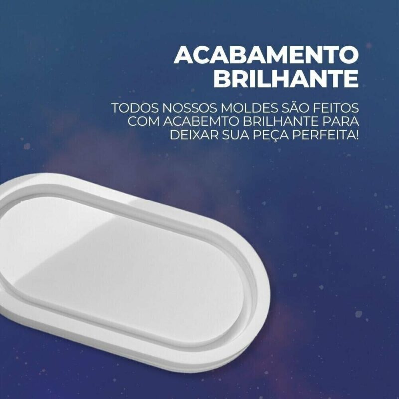Molde de Silicone Para Resina Epóxi Bandeja Média - Imagem 3