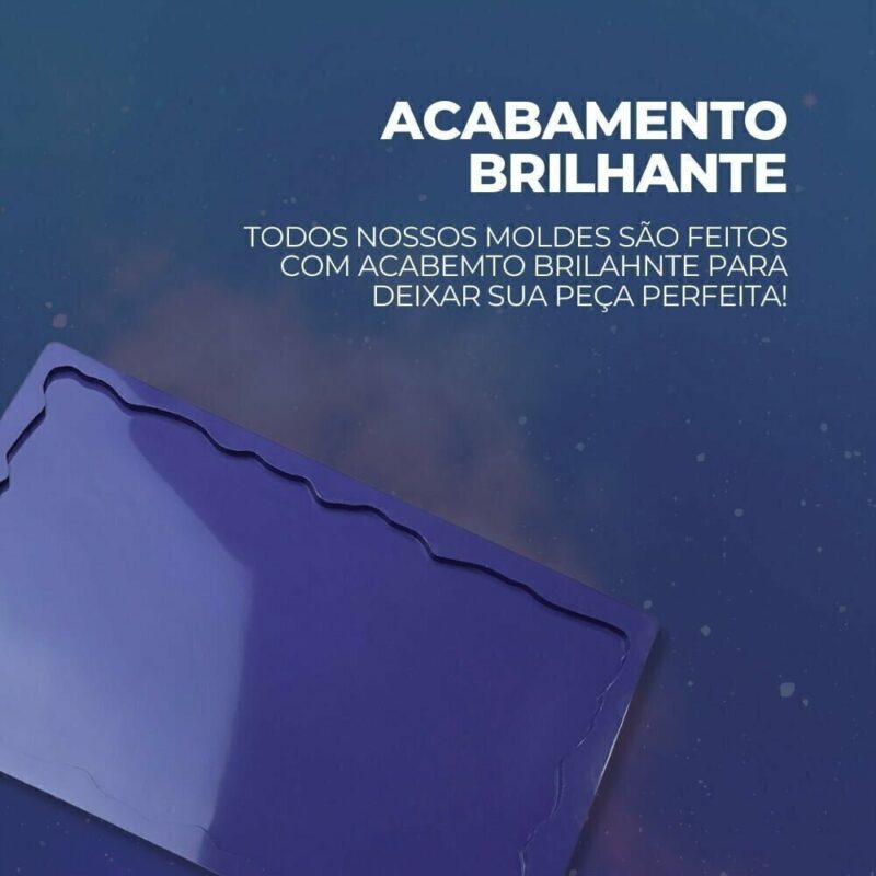 Molde de Silicone Para Resina Epóxi Bandeja Retangular 30x19cm - Imagem 3
