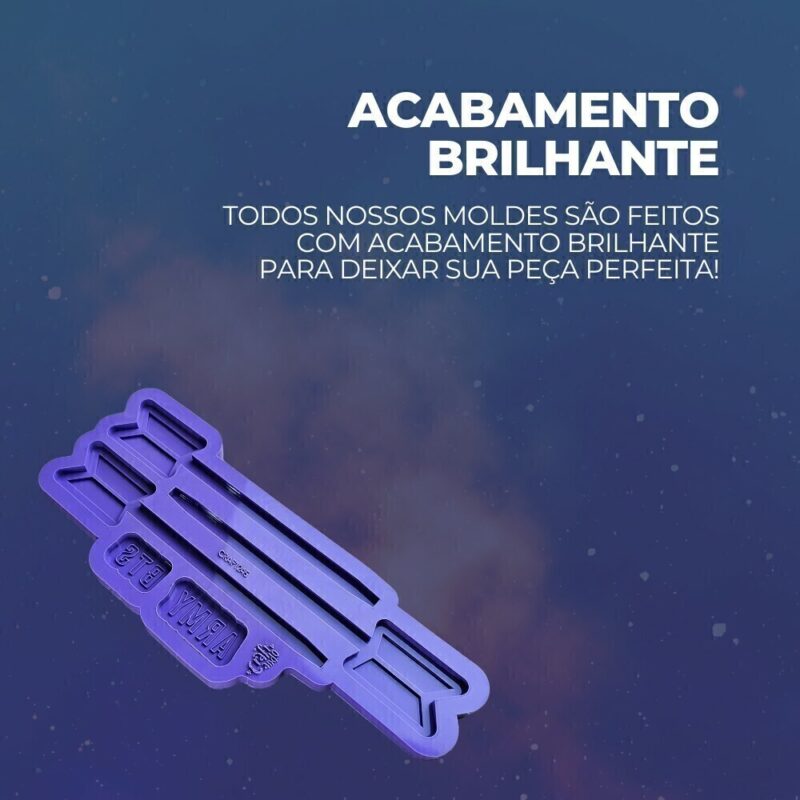 Molde de Silicone Para Resina Epóxi Caneta BTS Army - Imagem 3