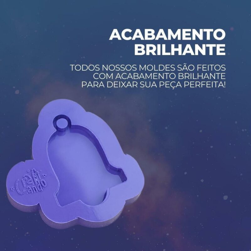 Molde Mini Sino de Natal - Imagem 3
