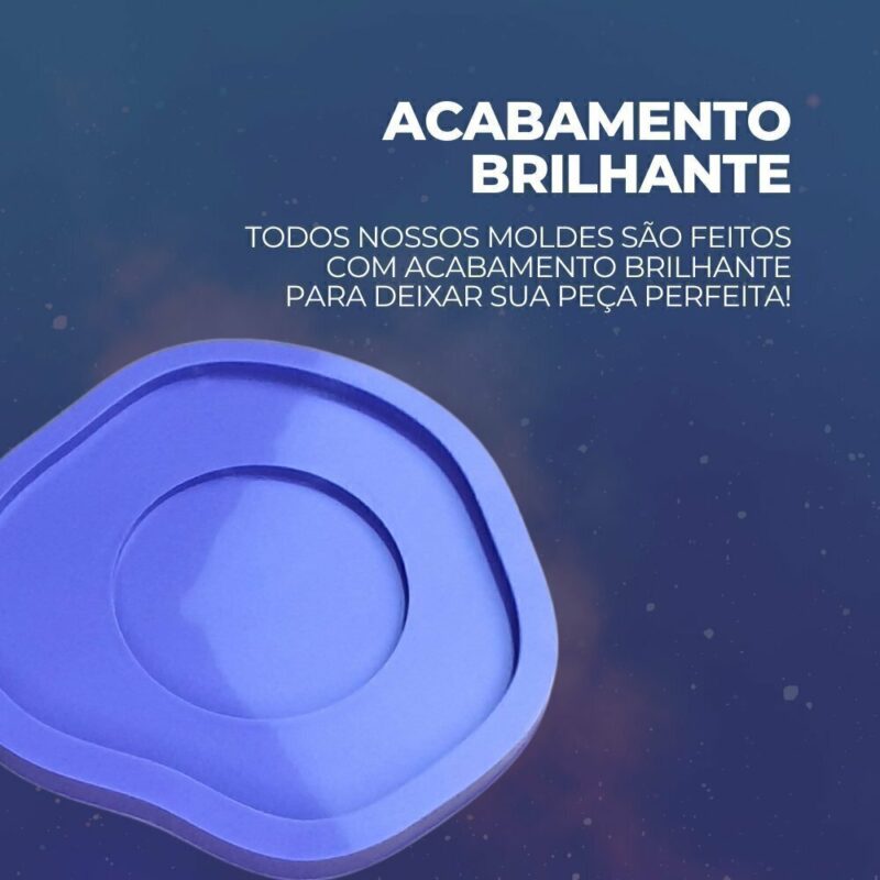 Molde de Silicone Para Resina Epóxi Porta Copos Ovo Frito - Imagem 3