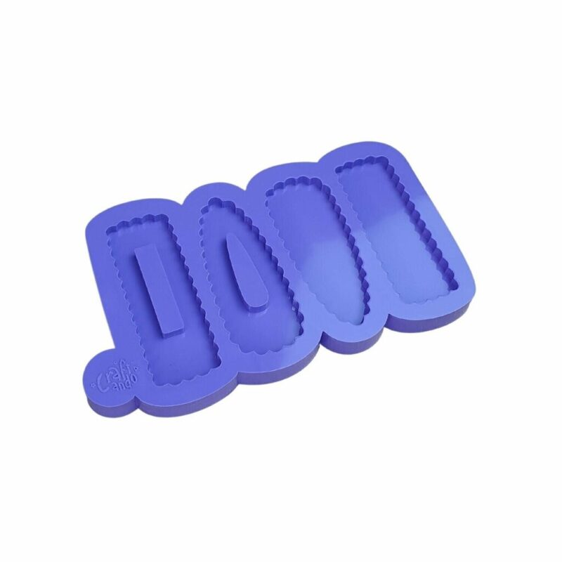 Molde de Silicone Para Resina Epóxi Presilhas Variadas