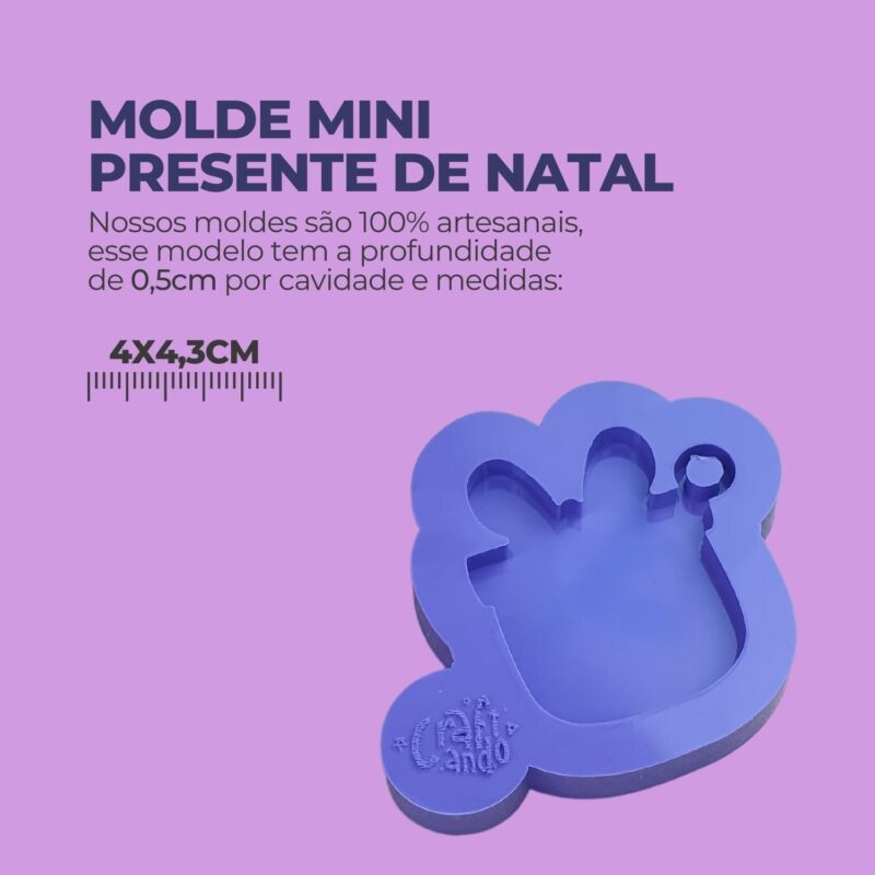 Molde Mini Presente de Natal - Imagem 2