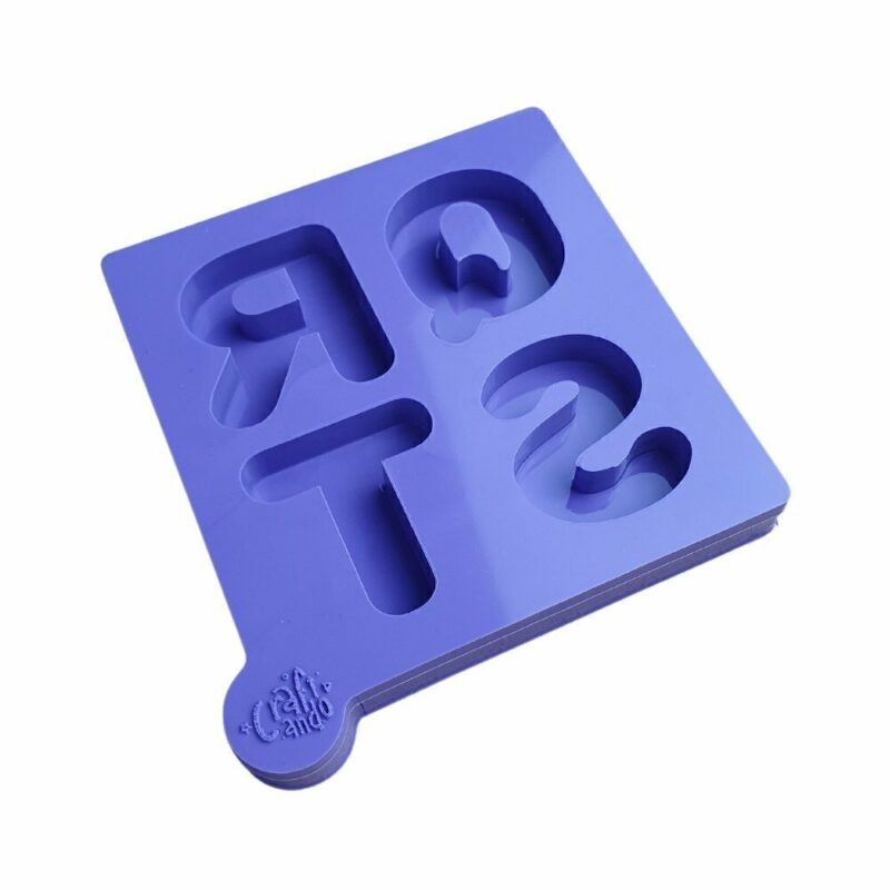 Molde de Silicone Para Resina Epóxi Conjunto de Letras Q R S T 4cm