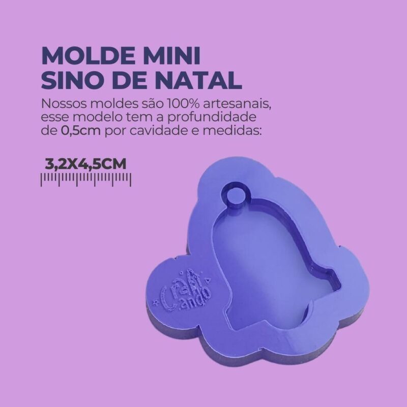 Molde Mini Sino de Natal - Imagem 2