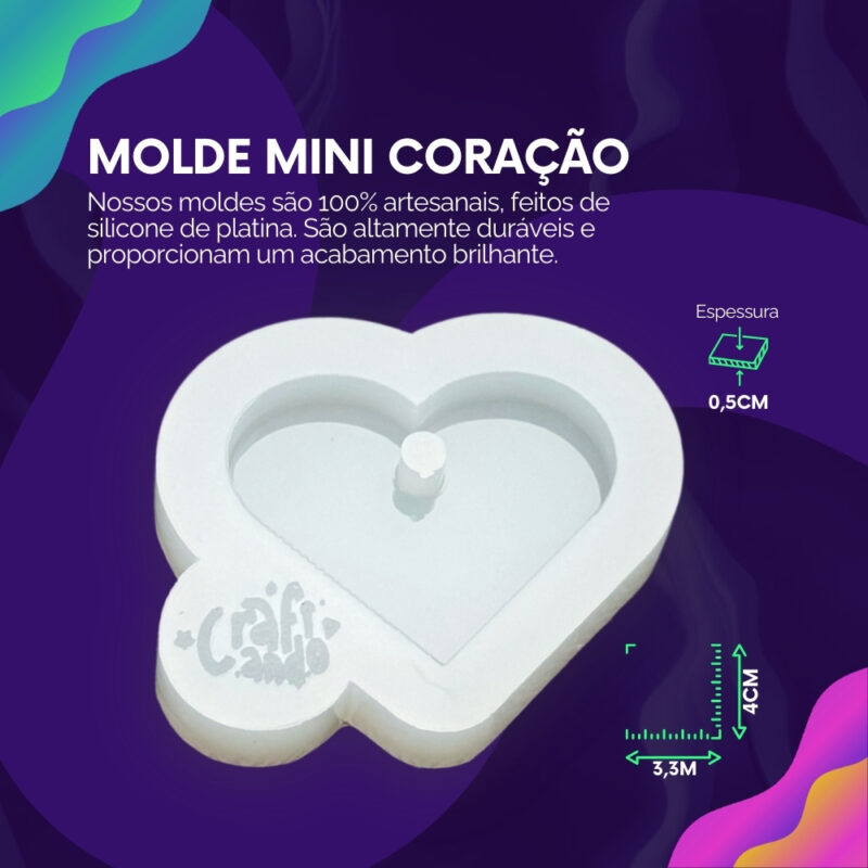 Molde Mini Coração - Imagem 2