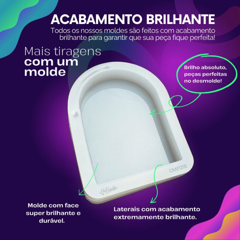 Molde de Silicone Eternização Portal 11,5x8,5cm - Imagem 3