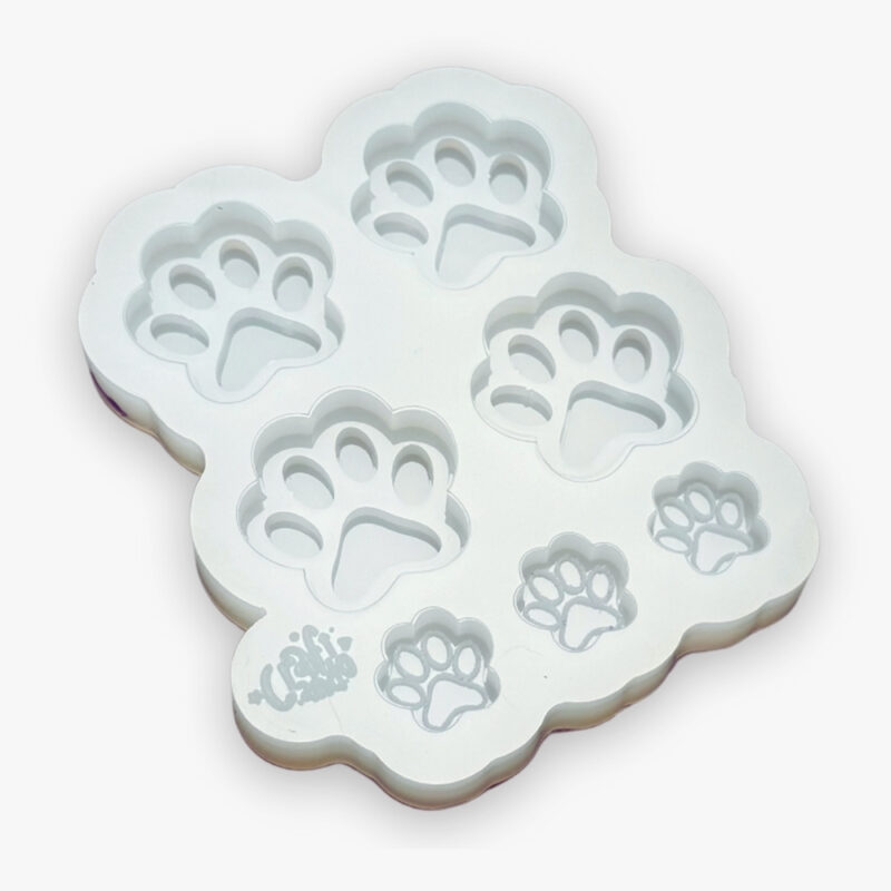 Molde de Silicone Para Resina Chaveiro 4 Patas e 3 Patinhas
