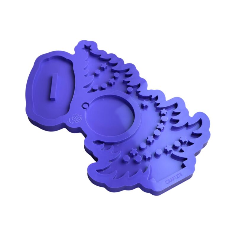 Molde de Silicone Para Resina Epóxi Arvore de Natal 2024 18cm