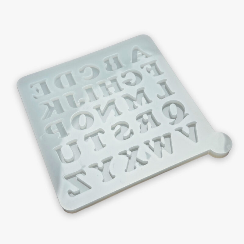 Molde de Silicone Para Resina Epóxi Letras Mini