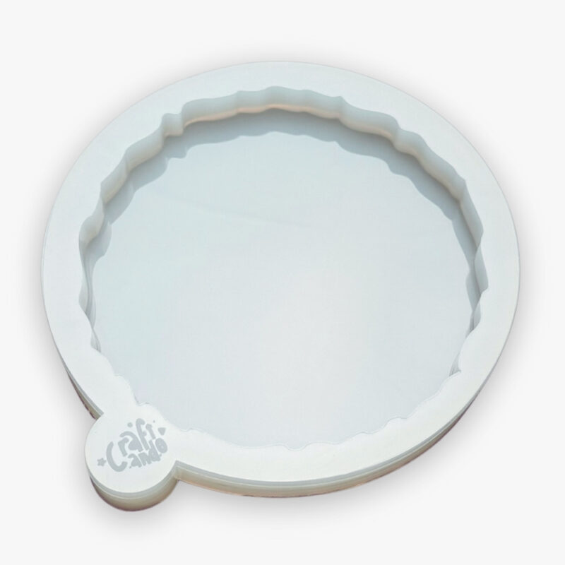 Molde de Silicone Para Resina Epóxi Porta Copos Geodo