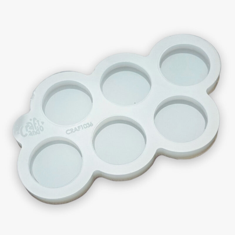 Molde de Silicone Para Resina Epóxi Redondo 3cm