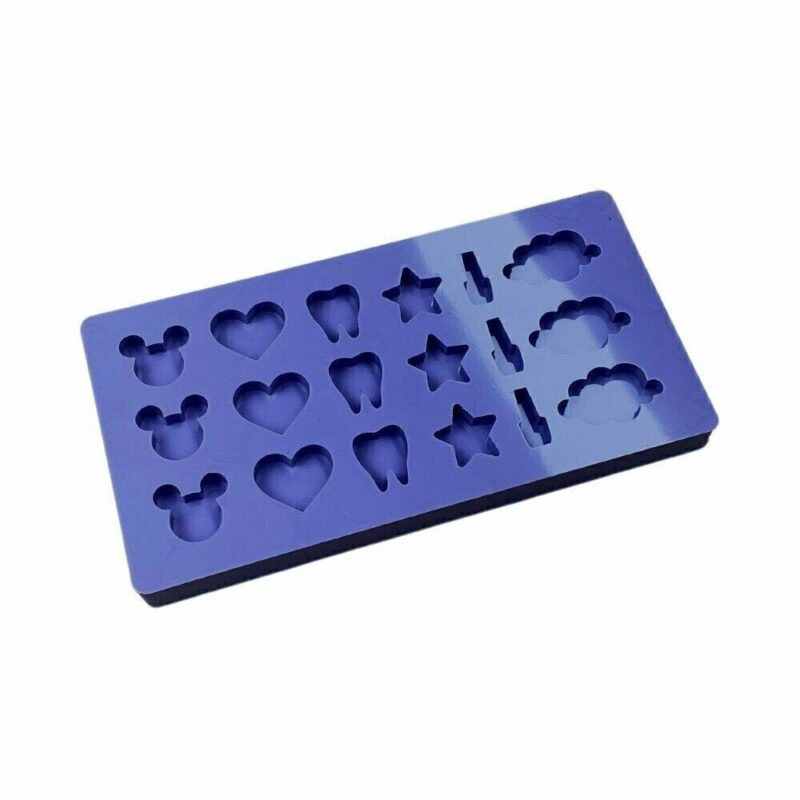 Molde de Silicone Para Resina Epóxi Chaveiro Fillers Diversos