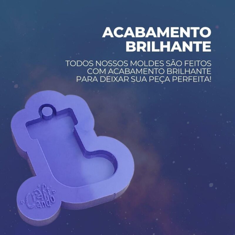 Molde Mini Meia de Natal - Imagem 3