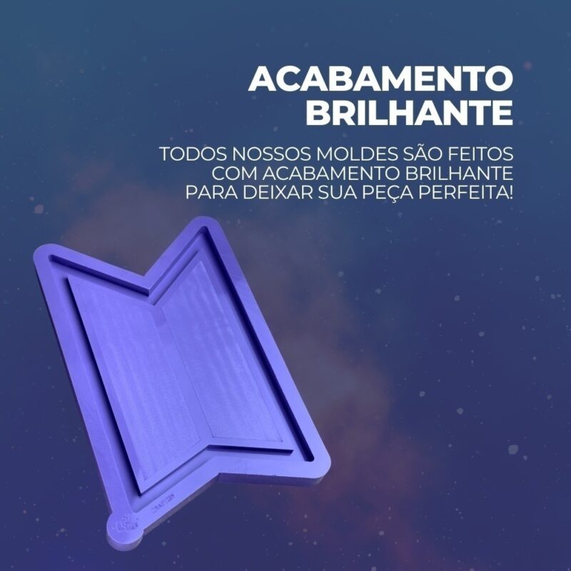 Molde de Silicone Para Resina Epóxi Bandeja BTS - Imagem 3