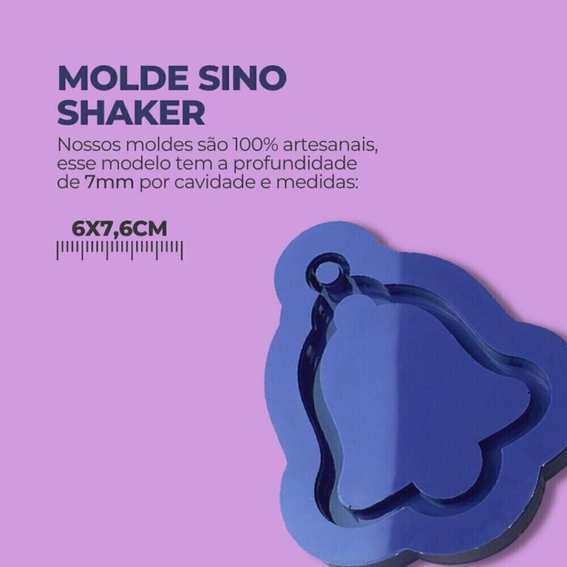 Molde de Silicone Para Resina Epóxi Sino Shaker - Imagem 2