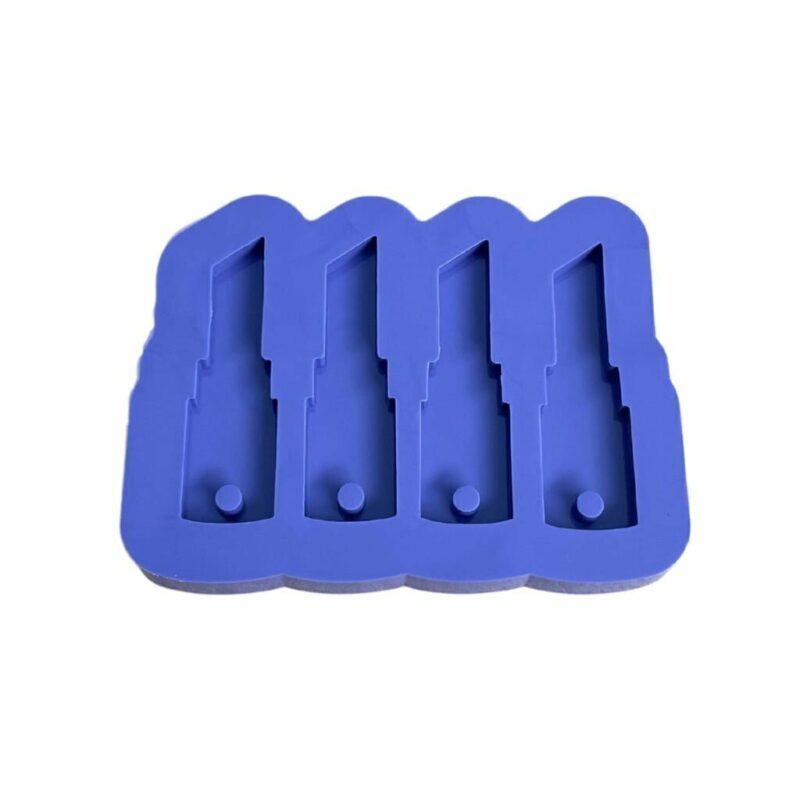 Molde de Silicone Para Resina Epóxi Batom 4 cavidades