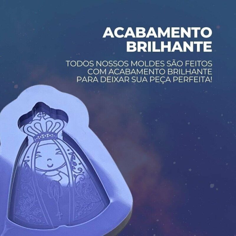 Molde de Silicone Para Resina Epóxi Chaveiro Nossa Senhora - Imagem 3
