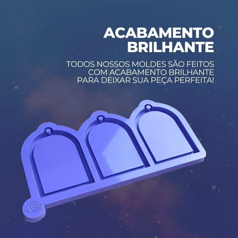 Molde de Silicone Para Resina Epóxi Portal Para Foto de Natal - Imagem 3