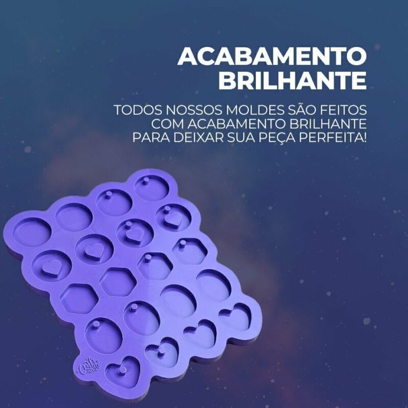 Molde de Silicone Para Resina Paleta Pingentes Brincos Afetivos - Image 3