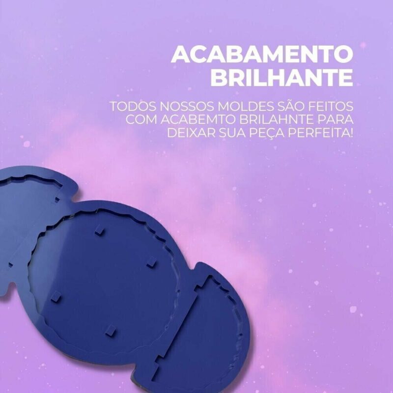Molde de Silicone Para Resina Epóxi Porta Guardanapos Geodo - Imagem 3