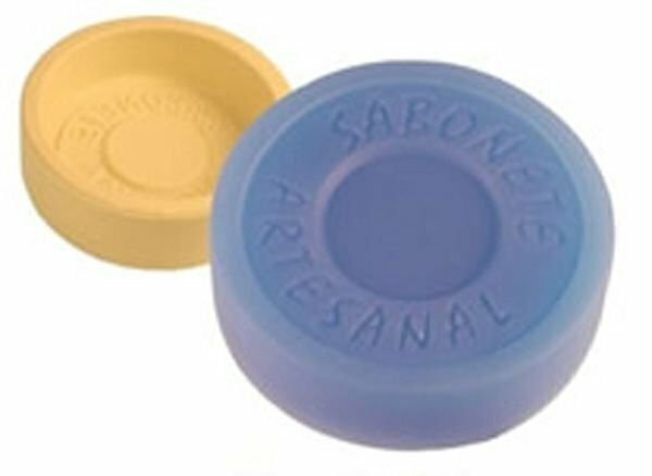Forma de Silicone Sabonete Artesanal Redondo