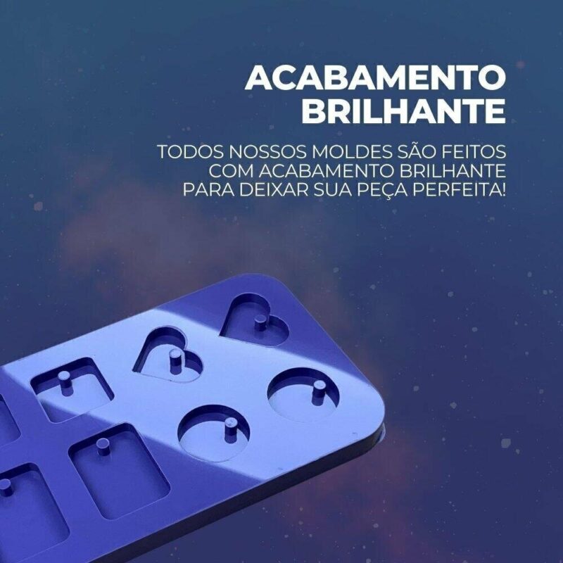 Molde de Silicone Para Resina Epóxi Pingentes Brincos Variados - Imagem 2