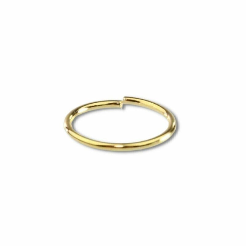 Argolinha Dourada 12mm Em Latão Com 50G