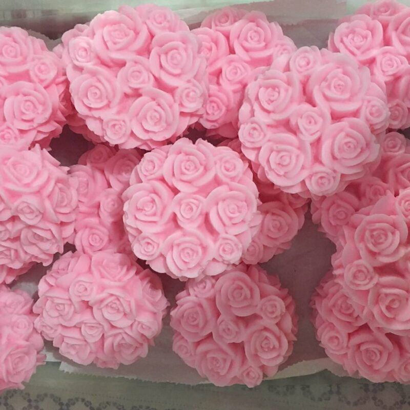 Forma de Silicone Tubete de Rosas - Imagem 2