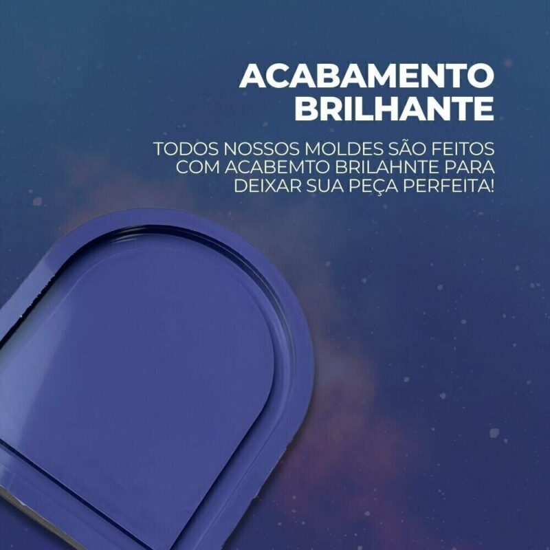 Molde de Silicone Para Resina Epóxi Moldura Arco Espelho - Imagem 3