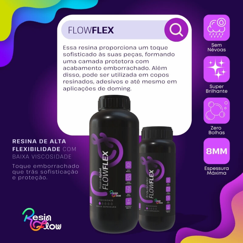 Resina Epóxi Flexível FlowFlex Baixa Viscosidade 450g - Imagem 2