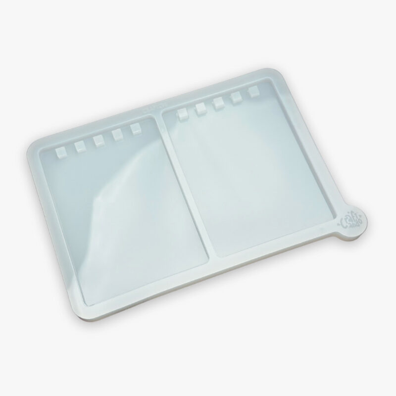 Molde de Silicone Para Resina Capa Bloco A7 Wire-o 5 Furos 2x1
