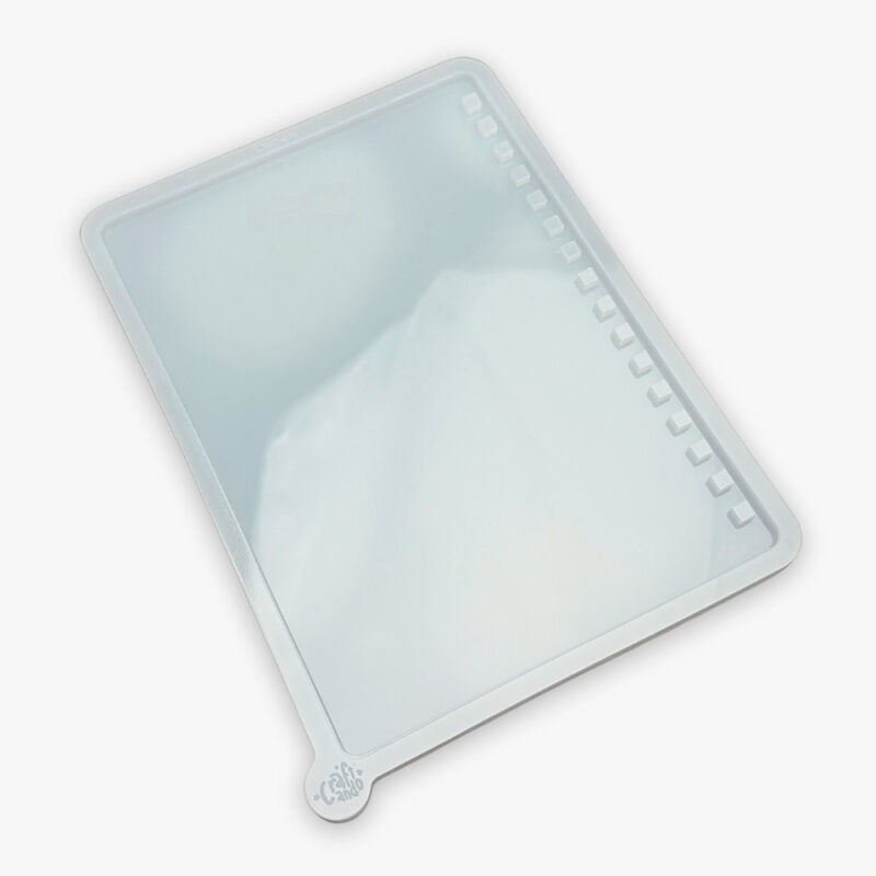 Molde de Silicone Para Resina Capa Caderno a5 Wire-o 16 Furos 2x1
