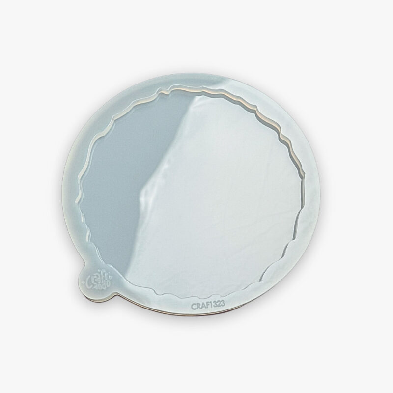 Molde de Silicone Para Resina Porta Aliança Geodo 13cm