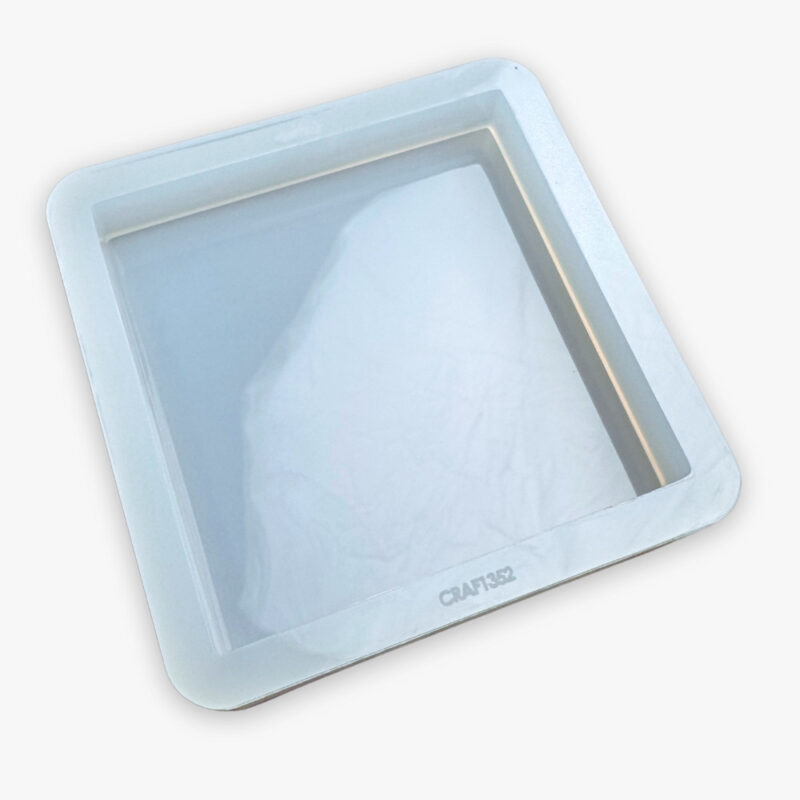 Molde de Silicone Para Resina Eternização Quadrado G 11,5cm